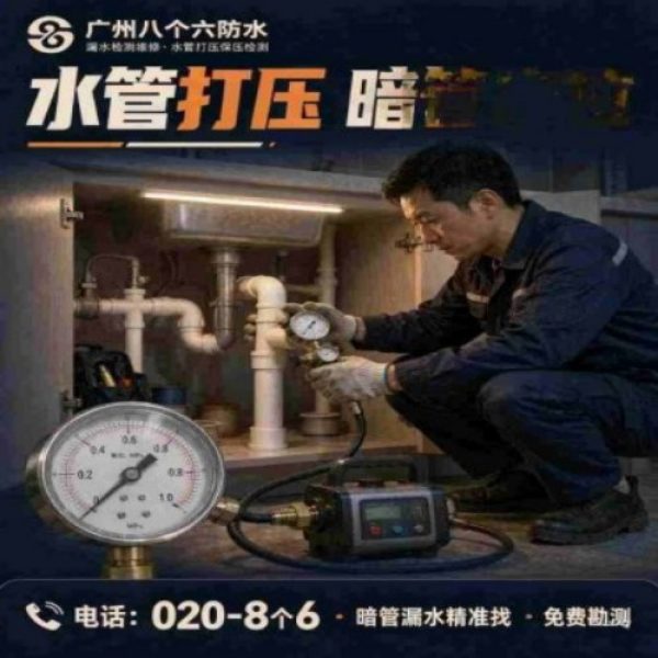 广州八个六防水补漏免砸砖修复服务宣传图