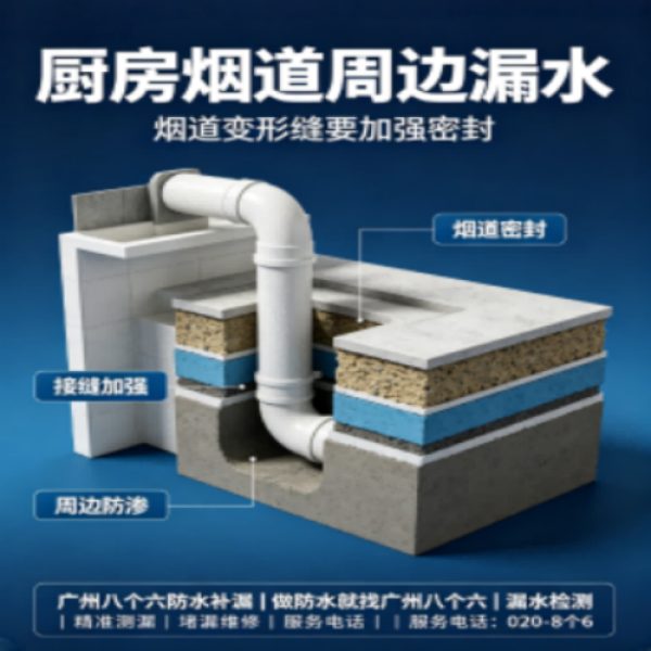 广州八个六防水补漏免砸砖修复服务宣传图