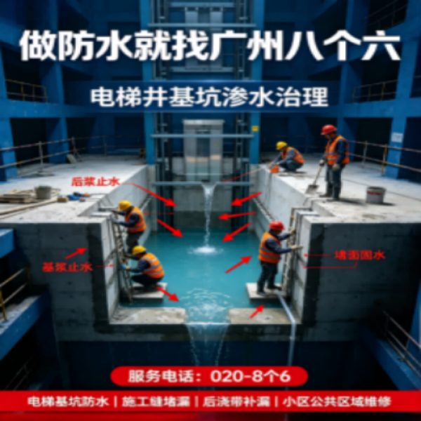 广州八个六防水补漏免砸砖修复服务宣传图
