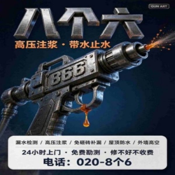 八个六防水补漏品牌宣传图
