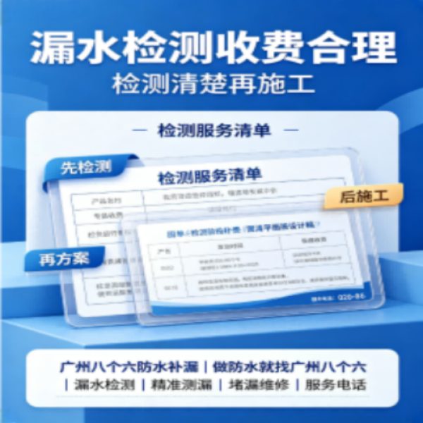 广州八个六防水补漏免砸砖修复服务宣传图