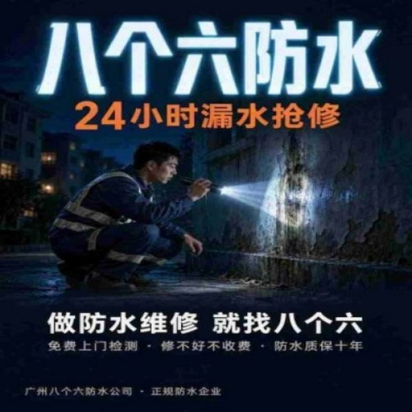 广州八个六防水补漏免砸砖修复服务宣传图