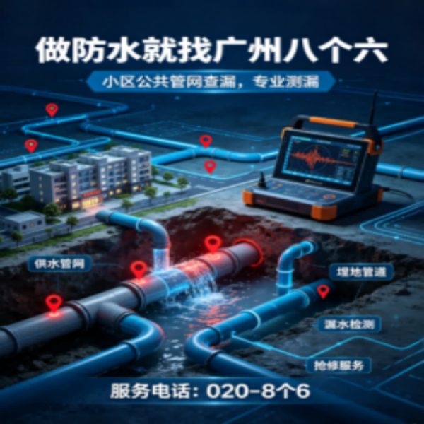 广州八个六防水补漏免砸砖修复服务宣传图