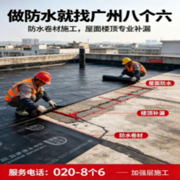 八个六防水补漏品牌宣传图