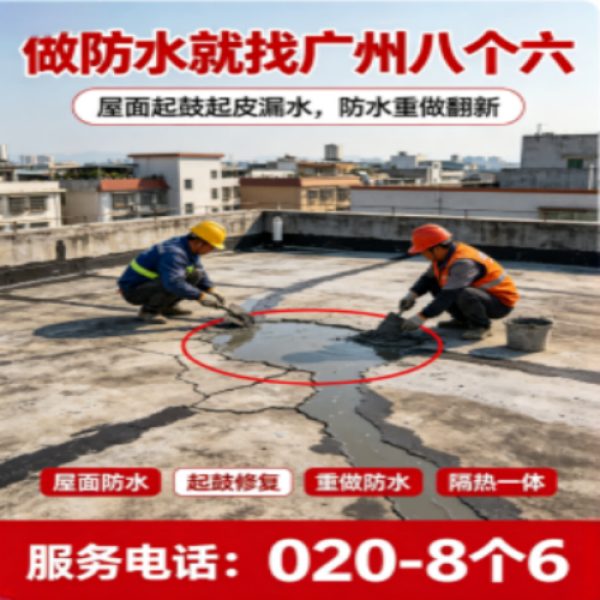 八个六防水补漏宣传图