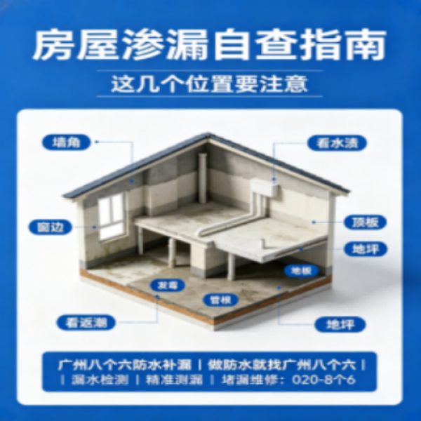 八个六防水补漏品牌宣传图