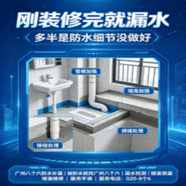 八个六防水补漏品牌宣传图
