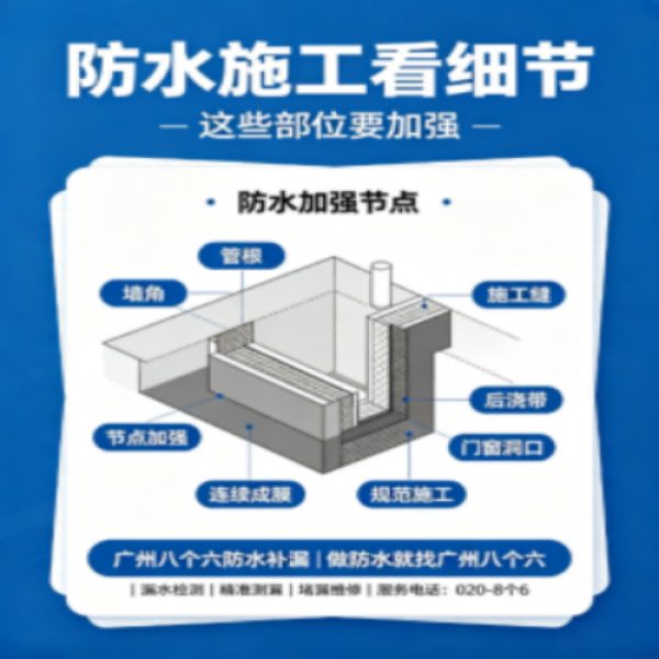 八个六防水补漏品牌宣传图