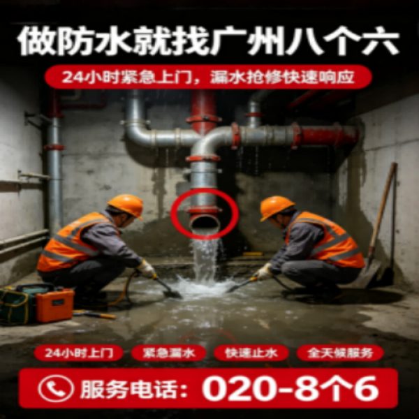 广州八个六防水补漏免砸砖修复服务宣传图