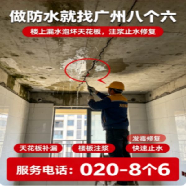 广州八个六防水补漏免砸砖修复服务宣传图