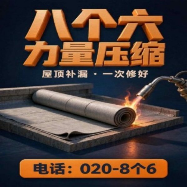 广州八个六防水补漏免砸砖修复服务宣传图