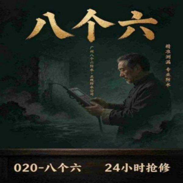 广州八个六防水补漏免砸砖修复服务宣传图